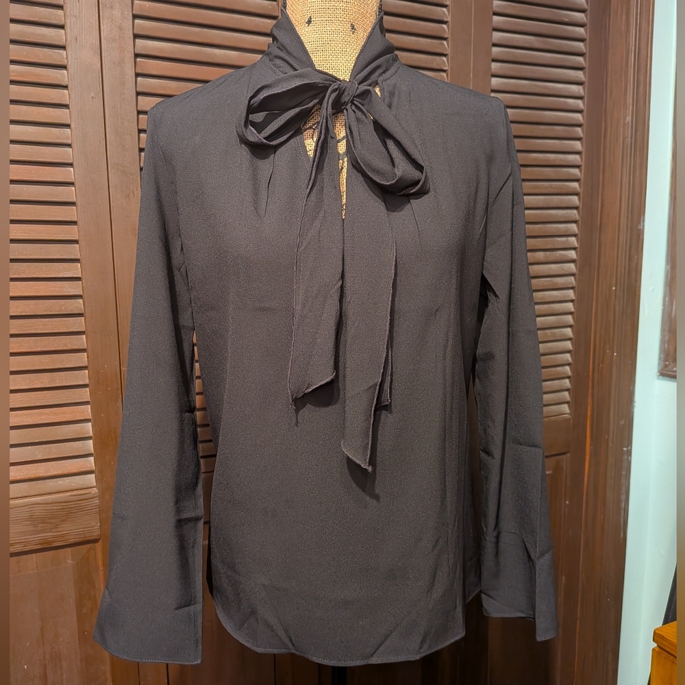 Black Top with Bow Detail